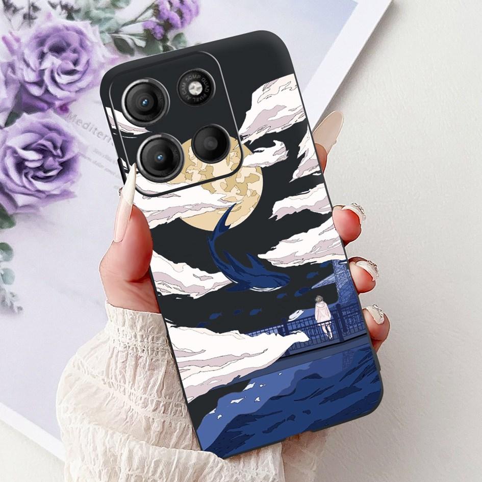 Silicone Case For Motorola Moto G15 G75 2024 Cover Cute Panda Lion Shockproof TPU Phone Cases For MotoG15 MotoG75 G 75 G 15 Etui