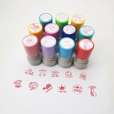 Scrapbooking Decor Children Toy Stamps DIY Teaching Tools Cute English Commentary Stamp  Children