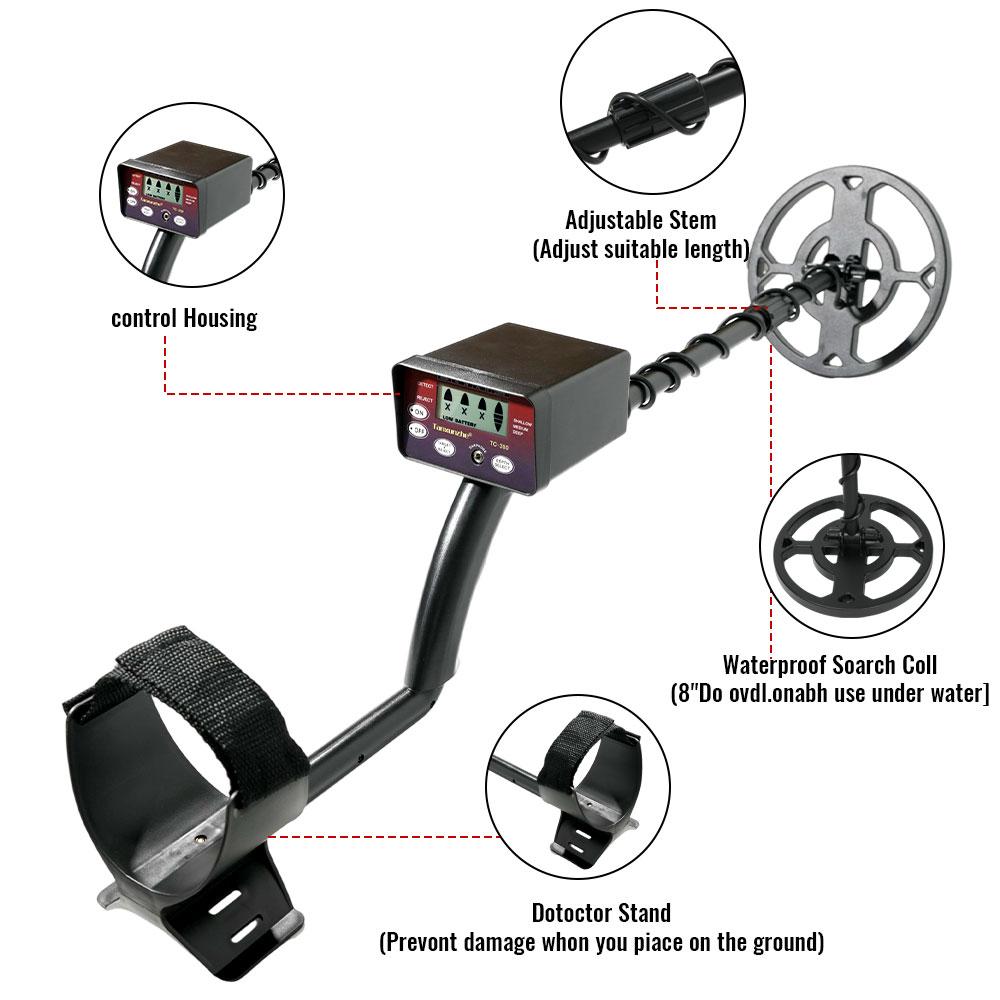 

TC-300 metal detector. It adopts a high-sensitivity LCD display with adjustable height. Battery-powered (excluding batteries)