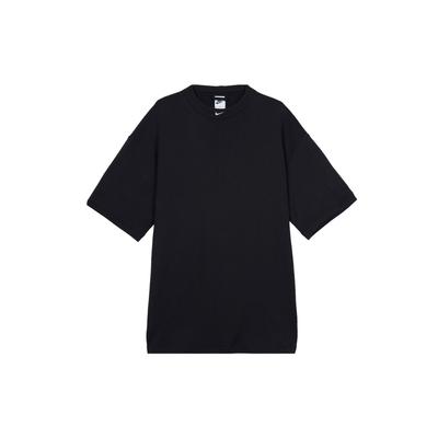 Sportbekleidung Logo Grafik Rundhals T-Shirt Herren Tops Schwarz DX0188-010