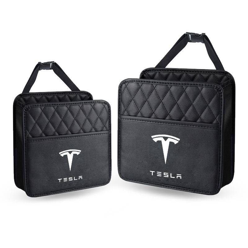 Car Backseat Storage Box Back Seat Organizer Hanging Storage Bag For Tesla Model 3 Model S Model X Model Y Roadster Bonina Coil