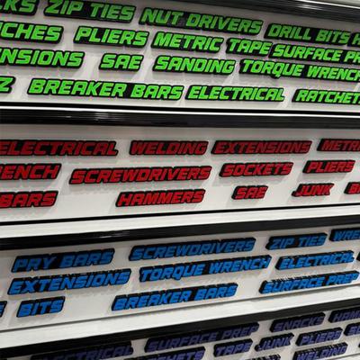 22 Stück Magnetische Etiketten Aufkleber Klassifizieren Organisieren Platz Zeit Sparen für Werkzeugkasten Schreibtischschrank