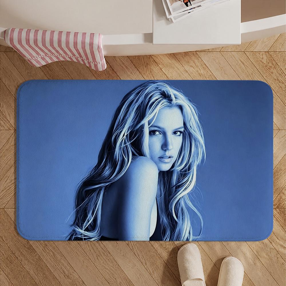 Celebrity-Britney SpearsS Floor Mat Soft Non-Slip Bath Mat, Bedside Carpet, Absorbent Doormat for Home