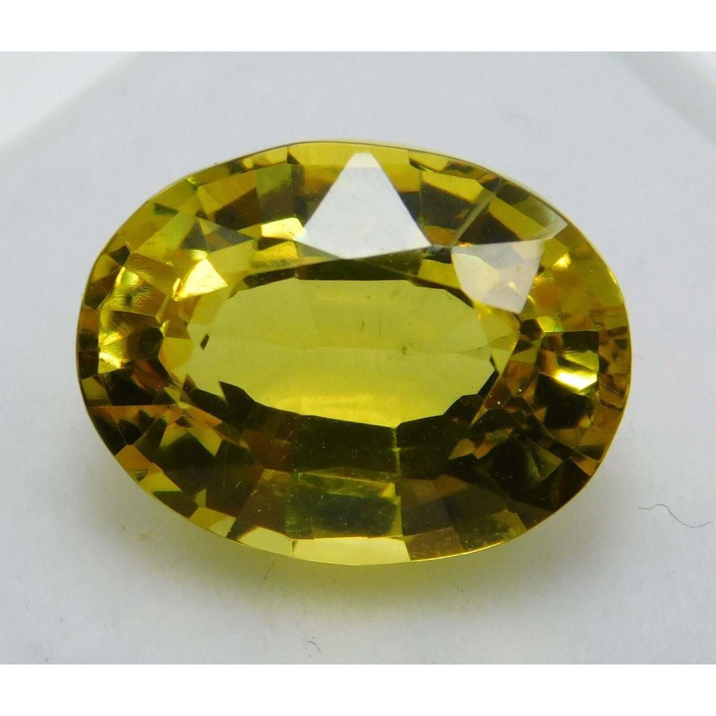 8.12 Ct NATURAL Sapphire Yellow Oval Cut CERTIFIED Sapphire Rings Loose Gemstone