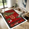 Christmas Pattern Square Area Rug Comfort Indoor Floor Carpet For Home Holiday Gift