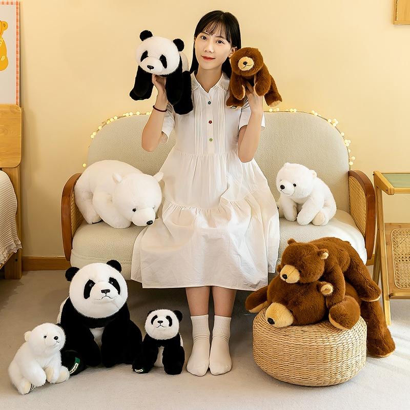 Cute Panda Plush Toy Soft And Huggable Stuffed Animal Perfect For Bedtime Birthday Gift 30cm 45cm 65cm