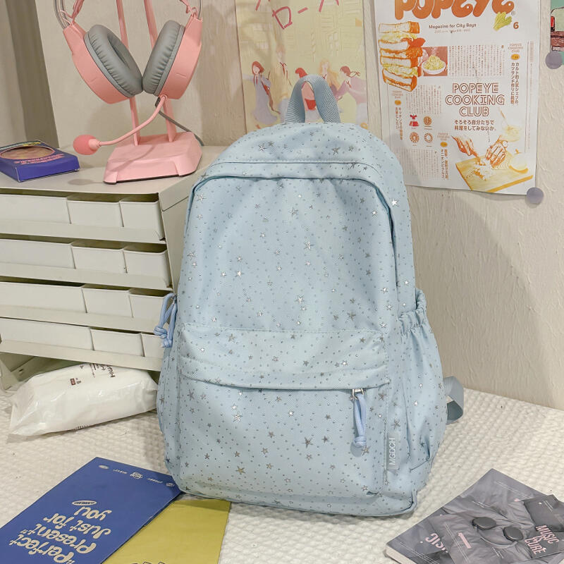 Star Backpack Women's Large Capacity Travel Backpack Student School Bag
