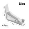 4Pcs Transparent Non-Slip Plastic Tablecloth Clips for Securing Table Cover During Party Picnic Wedding Household Dining Events