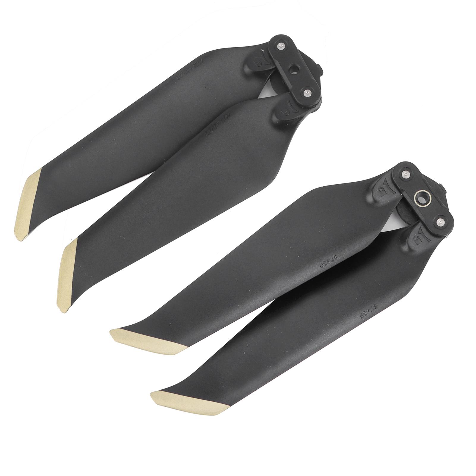 

8743F Low Noise Folding Propellers Quick Release Blades for DJI Mavic2 RC DronesBlack Gold Edge