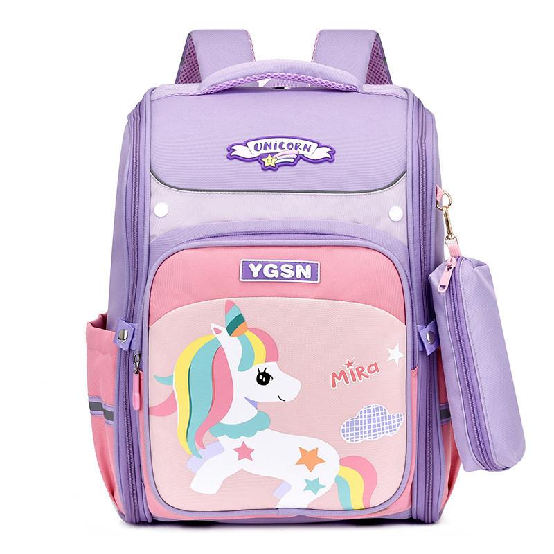 Adorable Cartoon Space Backpack For Kids Lightweight Durable Design For School Use