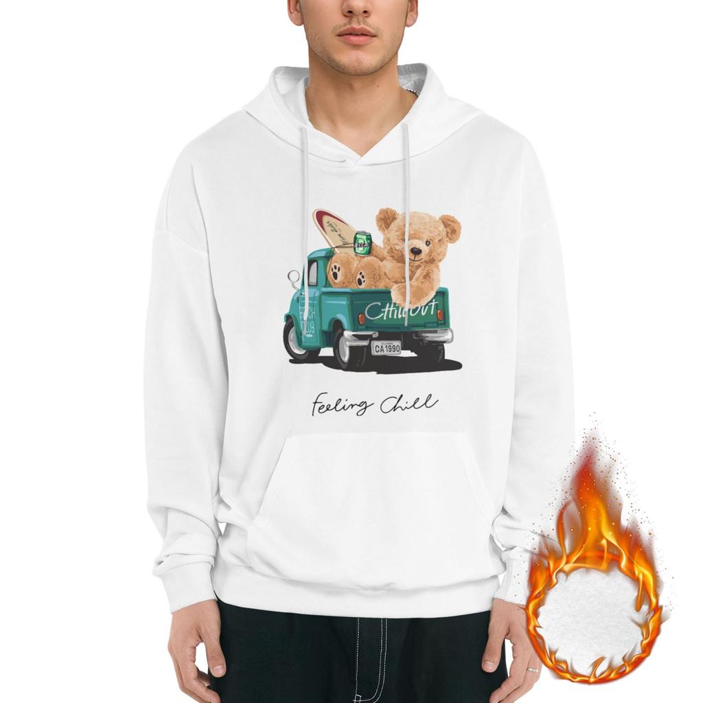 1 Pack Men’s Cozy Pullover Hoodie Soft Warm Fleece Lined Hooded Sweatshirt Winter Casual Everyday Streetwear Fit M-3XL