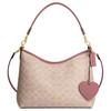 Valentines Day Limited Edition Laurel 31 Brand Letter Logo Heart Pendant Crossbody Shoulder Bag Large Women Bags Sand Asphalt CDQ14-IMY6J