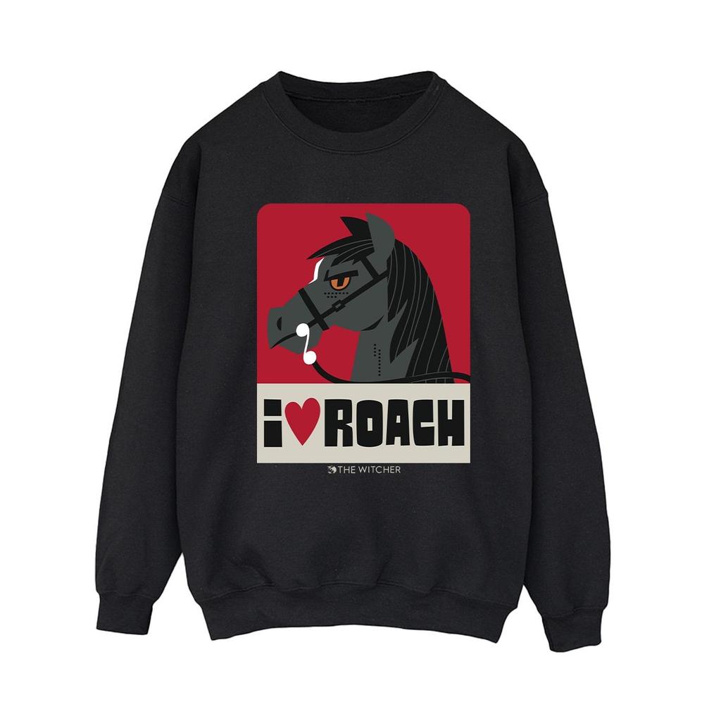 Netflix Womens/Ladies The Witcher I Heart Roach Sweatshirt