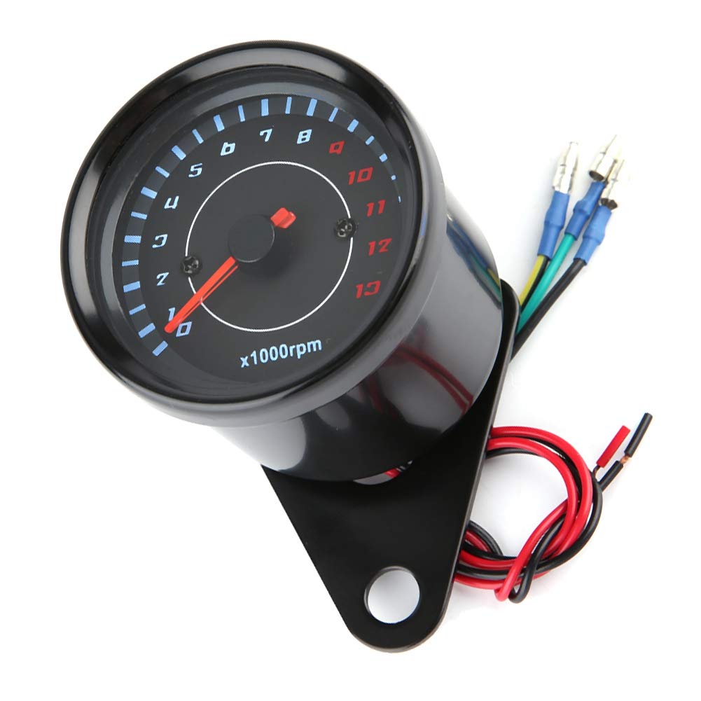 DC Universal Motorcycle Electronic Tachometer LED Backlit Electronic Tachometer Electronic Tachometer with LED Backlight