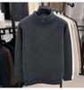 Herren Winter Chenille Pullover - Verdickter Halbhoher Kragen Reißverschluss - Warme Samtgefütterte Basisschicht