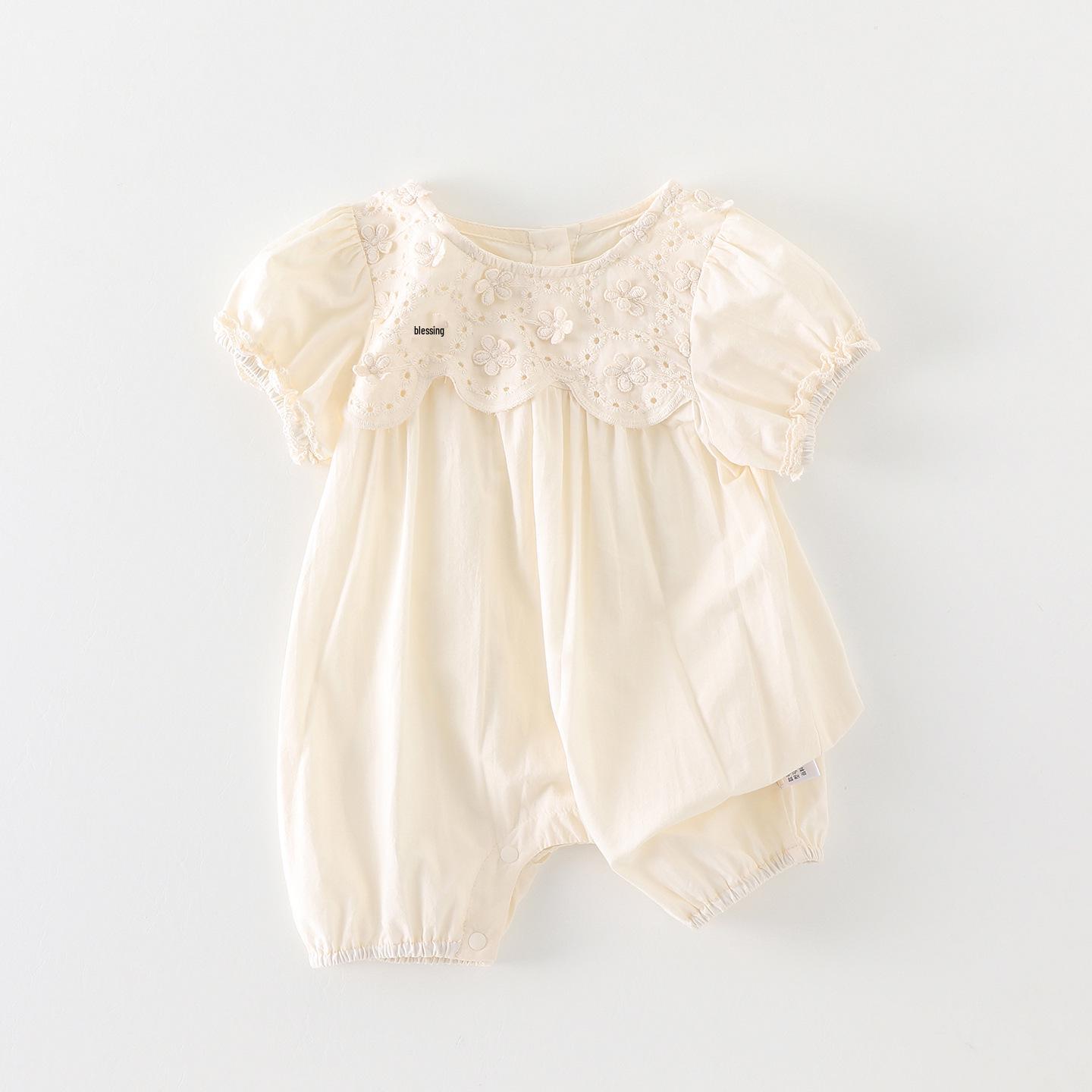 

Korean Style Baby Girl Long Sleeve Jumpsuit - Summer 2026 Collection 73 cm кремовый/белый