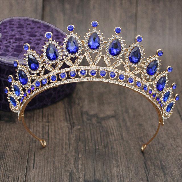 Gorgeous Rhinestone Crown Headbands Princess Tiaras and Crowns Bridal Hairband Girls Party Diadem Wedding Hair Jewelry