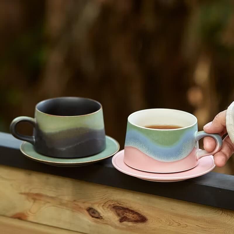 Jingdezhen Underglaze Stoneware Couple Mugs