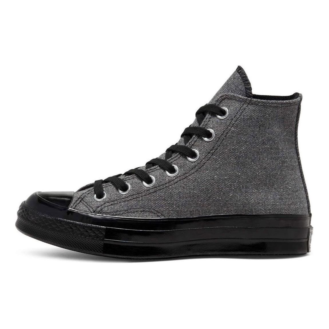 

Converse Chuck 70 High Renew Canvas Black Lifestyle Sneakers 167106C 35