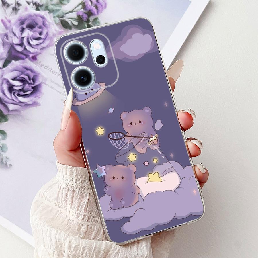 Phone Case For OPPO Reno14 F 5G Capa Soft Silicone New Flower Protective Back Cover For Oppo Reno 14F 14 F CPH2743 Fundas Coque
