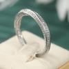 Fashion Classic Twist Design Promise Rings for Couples Simple Style Sparkling Synthetic Zirconia Wedding Engagement Jewelry Gift