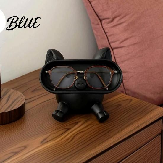 PLA Plastic Organizer Cartoon Pig Glasses Holder 3D Printed Phone Stand Desktop Organizer Stable Decorative Ornament for Office Desk And Bedside