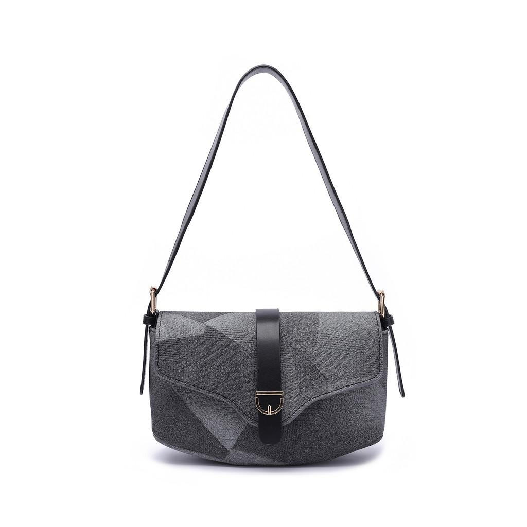IELGY Flap Lock Crossbody Bag Retro One-Shoulder Fashion All-Match
