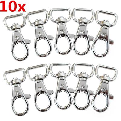 10 PCS Metal Lanyard Hook Swivel Snap for Lobster Clasp Clips