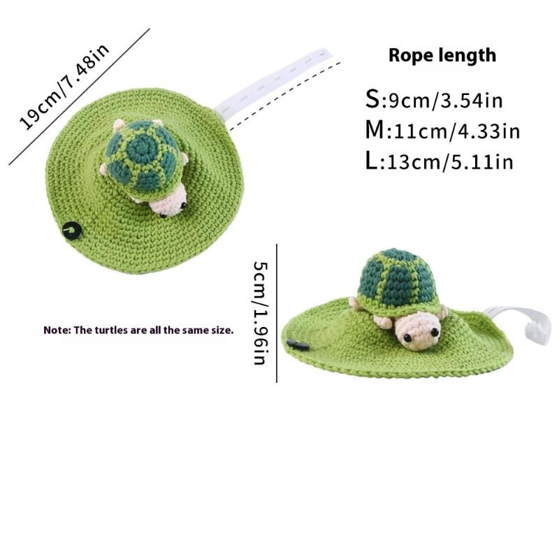 

Смешное украшение в виде черепахи, одежда, регулируемый крючок, тканый костюм черепахи, милый питомец, вечеринка, смешные аксессуары для украшения черепахи L