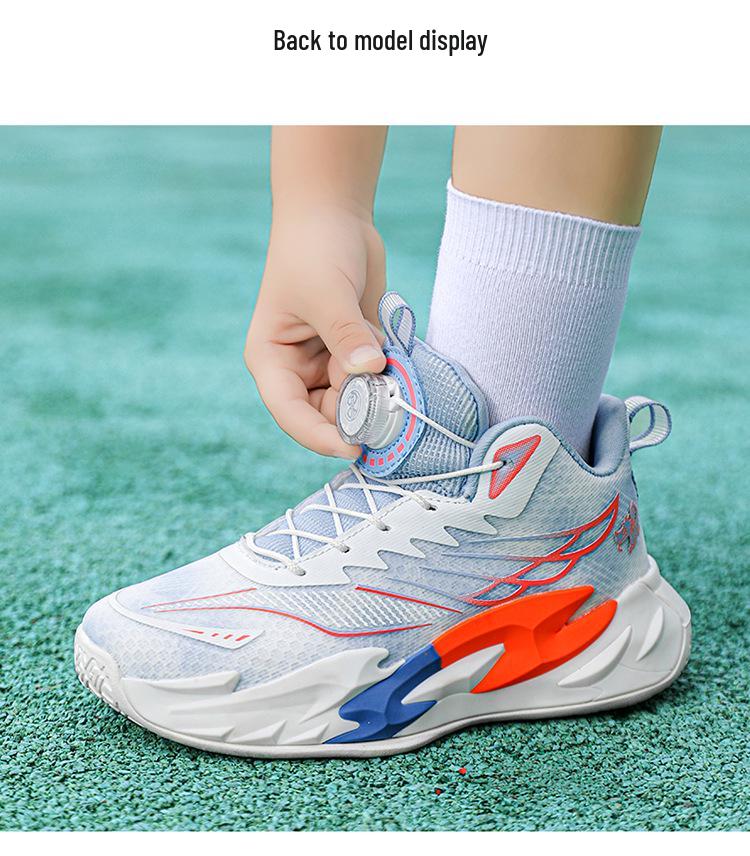 2026 Kids' Breathable Non-Slip Basketball Shoes for Boys & Girls - Mesh Training Sneakers