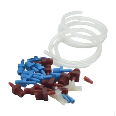 Master Cylinder Bleeder Kit SAE and Metric Connection Fittings Replaces Component Hoses Clips 14151