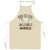Kitchen Apron - Everything Is Good In MURIELLE's Kitchen - Personalized (first Name) - Resistant Cotton - Made In France