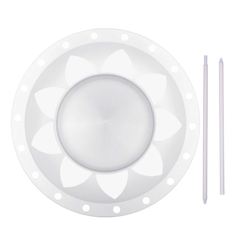 Transparent Plate Spinning Props for Acrobatic Performance and Clown Acts