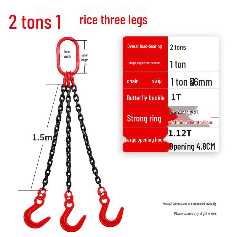 G80 Manganese Steel Double Hook Sling Chain for Lifting and Hoisting