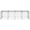 Vidaxl Pet Cage with Gate, 20 Panels, Black, 35X35 Cm, Steel