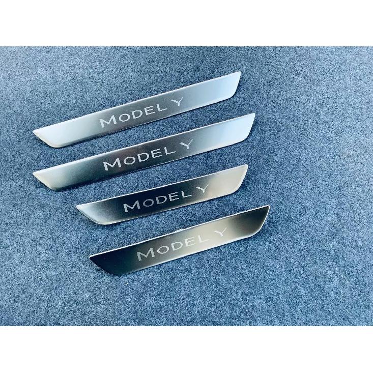 

Для Tesla Model Y автомобильные аксессуары, порог, накладка, протектор, авто порог, наклейка, Стайлинг, защита педали серебряный