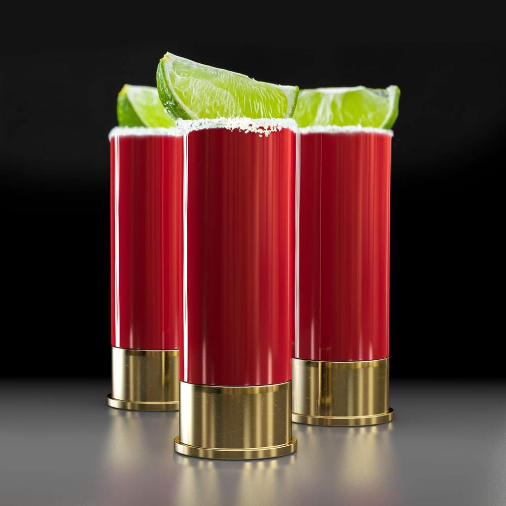 4Pcs 45ml Plastic 12 Gauge Shot Glasses Tequila Lipstick Glass Drinking Cup for Hunting Shooting Bar Glasses Gift Set for Men
