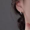 2026 High-End Women's Flower Ear Cuffs: 925 Sterling Silver Needle Stud Earrings
