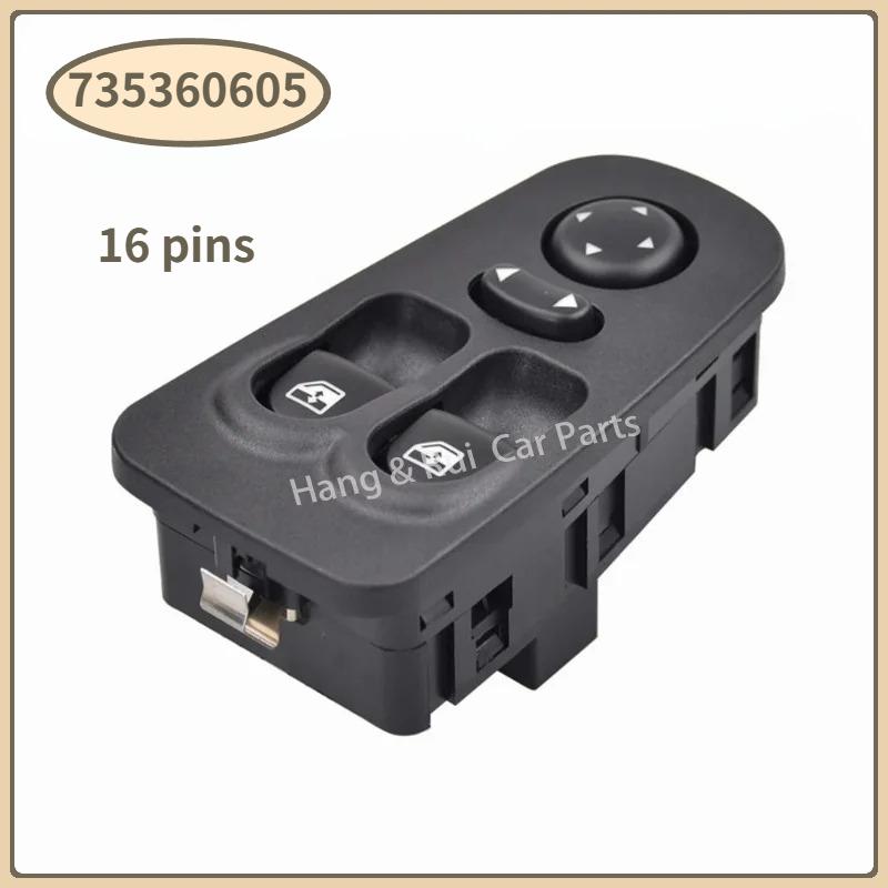 735360604 735360605 For Fiat Lancia Ypsilon 1.2 JTD 1.4 2003-2011 New Front Left /Right Power Window Control Switch