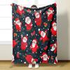 Christmas Flannel Winter Blanket Warm Comfortable Universal Knee Blanket Cover Multifunctional Decorative Blankets Decor Home