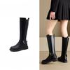 Autumn and Winter Shoes Women's Shoes Versatile Boots Slimming Long Boots Thick-soled Women's Boots