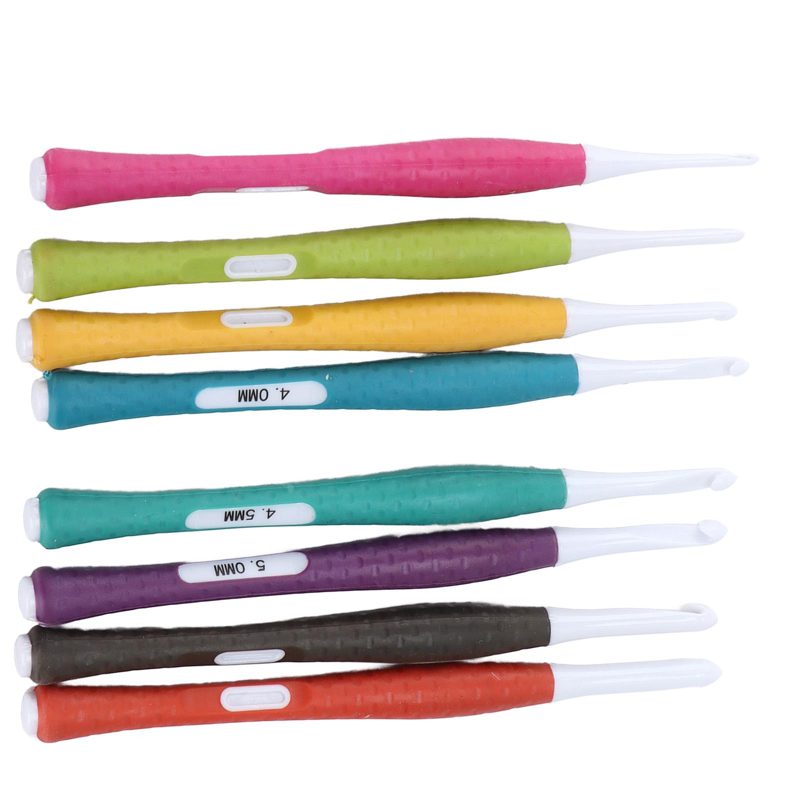 

8шт крючки пластиковые иглы для свитера TPR цветные ткацкие инструменты для любителей рукоделия