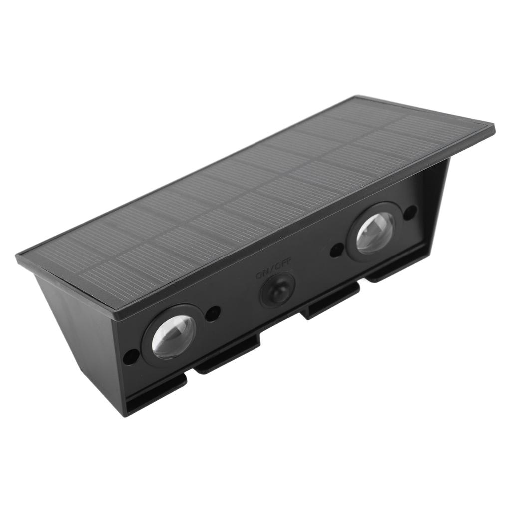 Solar Auf/Ab Wandleuchten 4 LEDs Warmweiß 1500mAh IP54 Intelligente Lichtsteuerung Außen Sonnenlichtsensor Lampe für den Garten