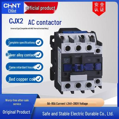 Chint CJX2 Series AC Contactor 220V/380V Single & Three-Phase Models