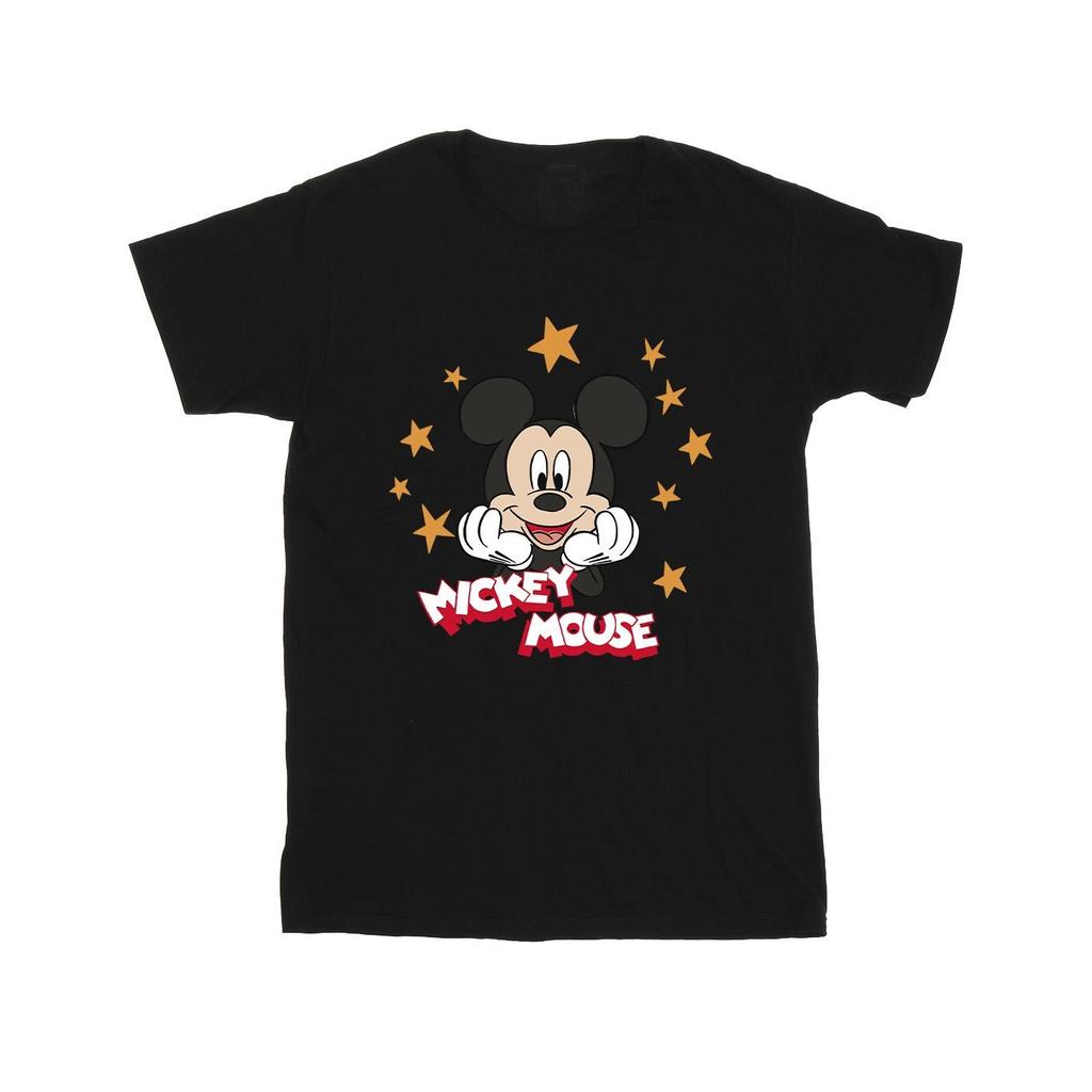 Disney Mens Mickey Mouse Stars T-Shirt