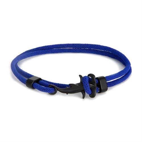 Small Fresh Black Small Hammerhead Shark Bracelet Milan Rope Multi-Turn Adjustable Hand Rope Worker