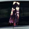 1/2pcs Anime Lovely Girl Car Stickers DIY Car B-pillar Cover Scratches Waterproof Durable Decoration Auto PET Decals