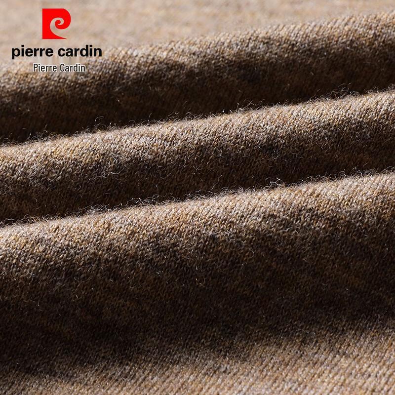 Pierre Cardin Men's 100% Pure Wool 3/4 Sleeve Semi-High Collar Sweater