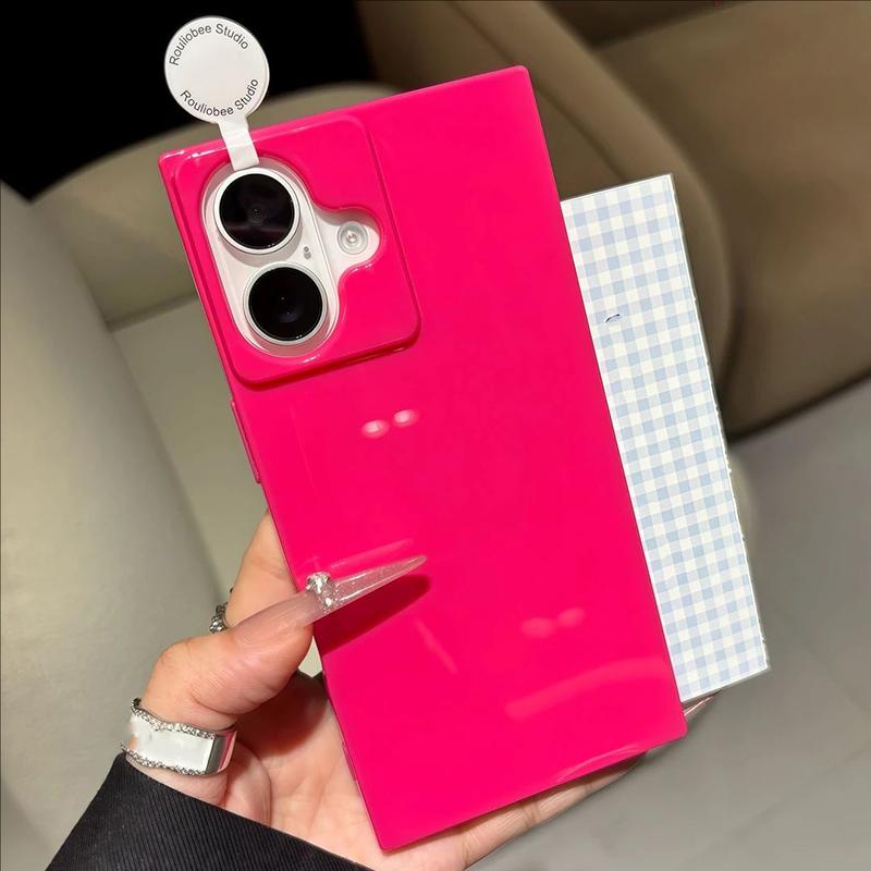 Candy Color Soft Silicone Shockproof Phone Case For iPhone 17 Air 16 15 14 Plus 13 12 11 Pro Max Right Angle Bumper Back Cover