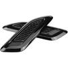 KIMISS Hood Vents, Exterior Hood Air Vent Outlet Wing Trim for Land Rover Range Rover Evoque 2012-2018(Black)
